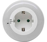 KOPP SB, Luce LED notturna, con presa, sensore e interruttore, 195905010