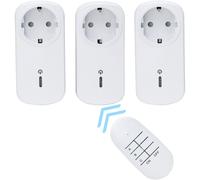 Kopp Set Da 3 Prese Schuko Wireless Con Telecomando 25m, Bianco