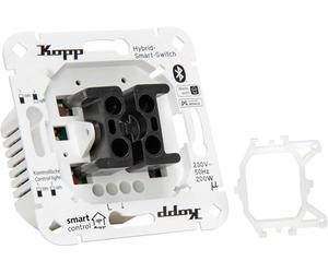 Kopp Smart-Control Hybrid Smart Switch Dimmer universale con supporto a bilanciere universale per Kopp e vari produttori di interruttori, Smart-Home, Amazon Alexa, Google Home, 833502012