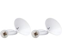 Kopp - Spago per paralume, 11 cm, baldacchino con scarico della trazione e ca. Wentronic 217001049 - Cavo H03VV-F2 x 0,75 mm2, attacco ISO E14 con anello di supporto, colore: bianco, 55 cm