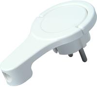 KOPP Spina Schuko extra-piatta piatta e angolata bianco