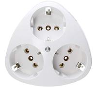 Kopp Standard Presa di sicurezza a 3 vie, a plafone, bianco artico, IP20, 100502000