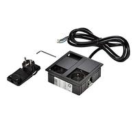 Kopp VersaHIT 939634017 - Presa da incasso doppia, 16 A, IP54, 3400 W, colore: Nero