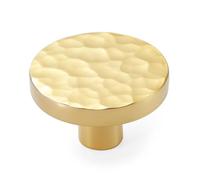 KOPPALIVE Confezione da 10 pomelli moderni per armadietti, in ottone massiccio martellato, pomelli rotondi per cassetti e cassettiere, accessori per mobili da cucina, diametro 4,5 cm