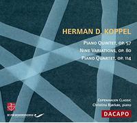 Koppel Herman D. - Pno Qnt Op. 57/Nine Variations Op 80/Pno Qrt Op 11