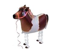 Kopper-24 Airwalker - Palloncino a forma di cavallo con animali in esecuzione, a elio, in pellicola, decorazione per bambini, compleanno, feste, matrimoni, bambini, regalo per bambini, decorazione per