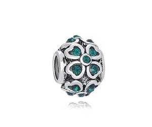 Kopper24 Perline per bracciali, gioielli in ottone 11 x 9 mm, set da 3 pezzi, perline di cristallo sfuse con foro fai da te per perline fai da te con foro per infilare borchie pietre per bambini fai