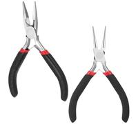 KOQAIIZ 2 Pezzi Dritti Pinza Seeger, Pinze per Anelli di Sicurezza, Snap Ring Pliers, Maniglie Antiscivolo, per Anelli di Sicurezza Sostituzione