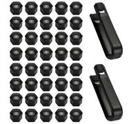 KOQAIIZ 40 Pezzi Copribulloni Auto, 17 mm Copribulloni Auto, Copribulloni per Auto, con Set di Strumenti per Rimozione Auto