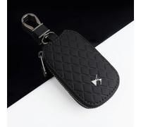 KOQAWSE Portachiavi Auto per DS 3 Crossback 2018-, Portachiavi a Catena Portachiavi Accessori per Auto Ideale Come Regalo con Logo,Bla-CK