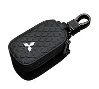 KOQAWSE Portachiavi Auto per Mitsubishi Eclipse Cross 2018-2023, Portachiavi a Catena Portachiavi Accessori per Auto Ideale Come Regalo con Logo,Bla-CK