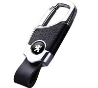 KOQAWSE Portachiavi Auto per Peugeot 508 2011-2023, Portachiavi a Catena Portachiavi Accessori per Auto Ideale Come Regalo con Logo,Silver