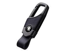 KOQAWSE Portachiavi Auto per Peugeot 508 I SW 2010-2014, Portachiavi a Catena Portachiavi Accessori per Auto Ideale Come Regalo con Logo,Gunmetal