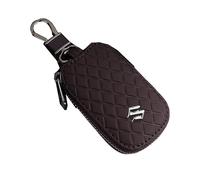 KOQAWSE Portachiavi Auto per Suzuki Baleno 2015-2022, Portachiavi a Catena Portachiavi Accessori per Auto Ideale Come Regalo con Logo,Brown
