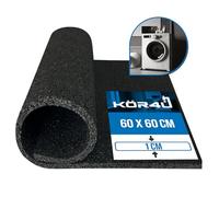 Kor4u K12067 - Tappetino antivibrazione per lavatrice, colore: Nero