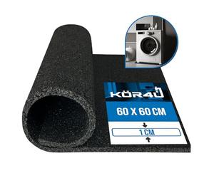 Kor4u K12067 - Tappetino antivibrazione per lavatrice, colore: Nero