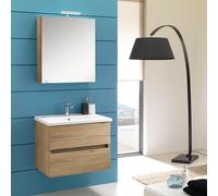Kora mobile bagno sospeso Mobile cm 60x190x46 rovere nabucco