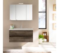 Kora mobile sospeso finitura rovere scuro lunghezza 100 cm