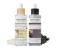 Koraglow Peel Shot, Esfoliante Enzimatico Coreano al Riso Bianco e Nero, Esfoliazione Dolce Profonda per Tutti i Tipi di Pelle, Elimina Imperfezioni e Pelle Morte