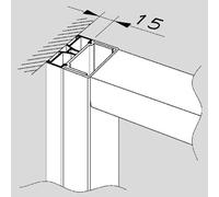 Koralle profilo/cerniera Z1300200A1 myDay argento opaco [Box Doccia > Accessori per Cabine Doccia]