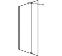 Koralle WalkIn - paroi latérale autoportante avec élément pendulaire, S800 WWP L 130, gauche, 1290-1305x2000mm, VD00913020CA1, VD00913020CA1, Cabine doccia: Inquadrare: argento lucido, vetro: ESG