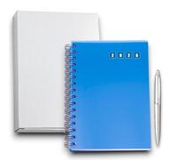 KORAT Agenda 2026 Giornaliera Spiralata, Madrid 15x21 cm Copertina in Polipropilene Rigida e Colorata, 328 Pagine, Interno a 2 Colori con Rubrica Telefonica Stampata, Planner Giornaliero (Sky Blu)