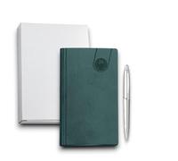 KORAT Agenda Settimanale 2026 8x14 cm Copertina Morbida Flessibile Effetto Velluto, 128 Pagine, Materiale Printflex Termovirante, Vari Colori Planner Compatto da Borsa Tascabile (Verde)