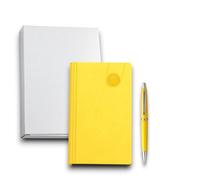 KORAT Agenda Settimanale 2026 8x14 cm Copertina Morbida Flessibile Effetto Velluto, 128 Pagine, Materiale Printflex Termovirante, Vari Colori Planner Compatto da Borsa Tascabile (Giallo)