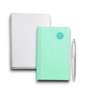 KORAT Agenda Settimanale 2026 8x14 cm Copertina Morbida Flessibile Effetto Velluto, 128 Pagine, Materiale Printflex Termovirante, Vari Colori Planner Compatto da Borsa Tascabile (Verde TIffany)