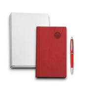 KORAT Agenda Settimanale 2026 8x14 cm Copertina Morbida Flessibile Effetto Velluto, 128 Pagine, Materiale Printflex Termovirante, Vari Colori Planner Compatto da Borsa Tascabile (Rosso)