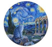 Korat Cat Rundes 1000 Puzzle Animals Rundes Puzzle Familienpuzzle Stressabbau-Spielzeug Für Erwachsene Kreative 1000pcs (67.5x67.5cm)