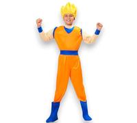 KORAT - Costume Ninja Dragon Bambino con Muscoli - Travestimento Completo Pegasus Designer - Ideale per Carnevale, Cosplay - Taglie 5/6-12/13 Anni (XL - 10/11 Anni)