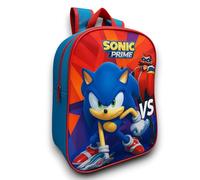 KORAT Zaino Asilo Bambino SONIC PRIME Zainetto Scuola per Bambini 3-6 Anni con Spallacci Regolabili e Stampa SONIC e Dr. Eggman Leggero, Resistente, Ideale per Asilo, Tempo Libero e Viaggi
