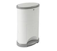 Korbell - MINI - Pattumiera per pannolini - 9 L - Bianco - Economico - Ecologico - Pedale a pedale - Capacità di 25 strati