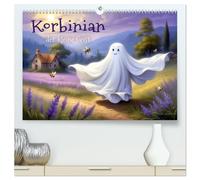 Korbinian, der kleine Geist (hochwertiger Premium Wandkalender 2026 DIN A2 quer), Kunstdruck in Hochglanz: Ein vergnüglicher Spuk durch das Jahr.