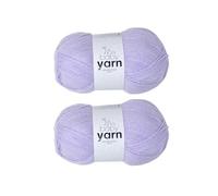 Korbond Baby Yarn Lilac - 2 x 100g Acrylic Wool - Lightweight, Hypoallergenic & Durable Double Knit Crochet Yarn Knitting Wool