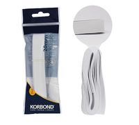 Korbond Elastico Bianco, 20 mm x 2 m, 110387, Misto Poliestere, 2m