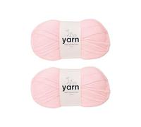 KORBOND Filo rosa confetto - 2 x 100 g acrilico, morbido, leggero, ipoallergenico e durevole filato (200 g/580 m totale)