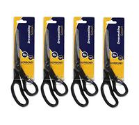 Korbond Forbici da sartoria, colore nero, confezione da 4