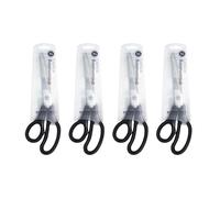 Korbond Forbici da sartoria, colore nero, confezione da 4