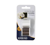 Korbond Invisible Threads Clear & Smoke 2 x 110m-110055 Filo Invisibile Trasparente e Fumo, 2 x 110 m, 110055, Nylon, 220m, 220 unità
