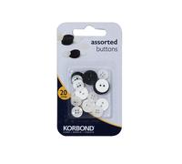 Korbond Kit 20 Bottoni Assortiti per Cucito e Hobby
