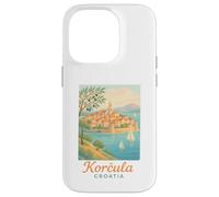 Korcula Croazia Little Dubrovnik Old Town Tourist Souvenir Custodia per iPhone 14 Pro