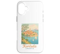 Korcula Croazia Little Dubrovnik Old Town Tourist Souvenir Custodia per iPhone 16 Plus