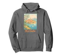 Korcula Croazia Little Dubrovnik Old Town Tourist Souvenir Felpa con Cappuccio
