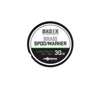 Korda Basix Braid Spod/Marker - Bobina da 200 m per canne da pesca e marcatori, 13,6 kg, colore: verde mimetico