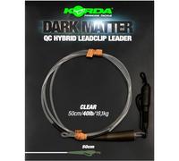 Korda Clip Hybride Dark Matter Leader 50 cm QC Clear