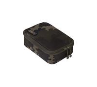 Korda - Compac 125 Tackle Pouch | Dark Kamo - Versatile 600D Dark Kamo Fishing Tackle Case, Semi-Rigid, Tasca Interna, Doppia Zips, Impermeabile, Compatibile con Tasca Compac Medio