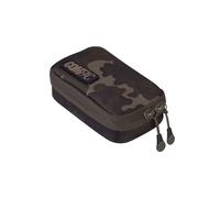 Korda - Compac 70 Tackle Pouch | Dark Kamo - Slimline 600D Dark Kamo custodia per attrezzatura da pesca, semi-rigida, tasca interna, doppia cerniera, organizer compatto impermeabile, piccoli accessori