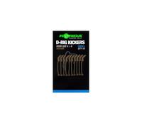 Korda Kickers D Rig Brown Small, confezione da 4 pezzi, in gomma, facile da usare, perfetto D-Rig, ideale per spinner, dimensioni dei ganci versatili, resistenti e affidabili, disponibili nei colori